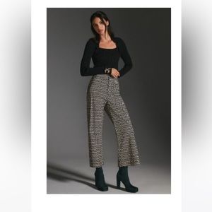 The Colette Cropped Wide-Leg Pants by Maeve